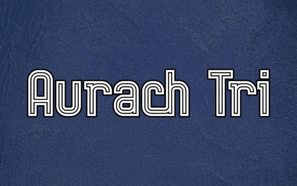 Aurach Tri: A Cool, Retro Display Font for Modern Branding