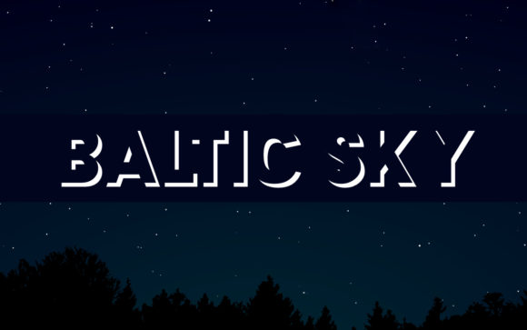 Baltic Sky: An Outlined Display Font for Modern Design