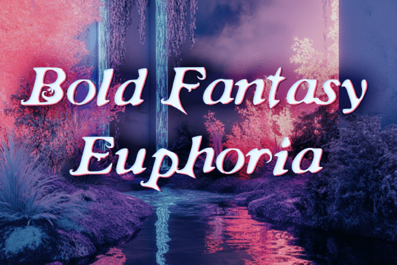Bold Fantasy Euphoria: Captivating Font for Creative Projects
