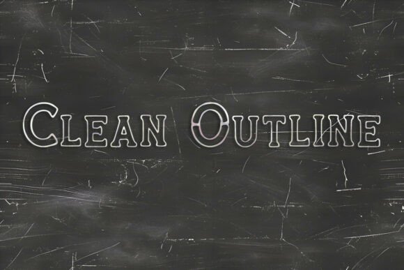 Clean Outline: A Display Font for Modern Brands