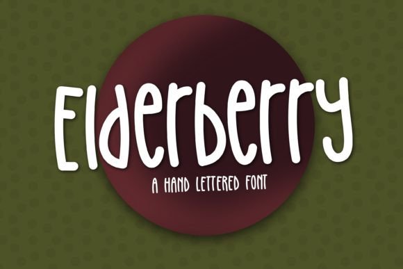 Elderberry: A Hand-Lettered Font with Playful Charm