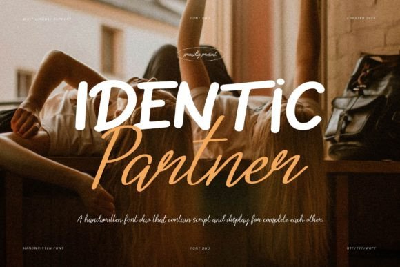 Identic Partner: A Handwritten Font for Modern Design