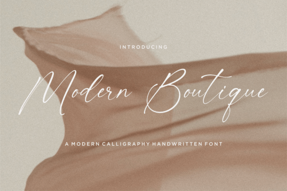 Modern Boutique: A Script Font for Timeless Elegance