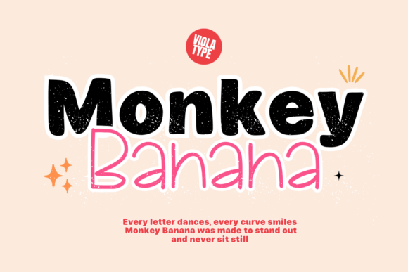 Monkey Banana: A Cheerful Font Duo with Playful Personality