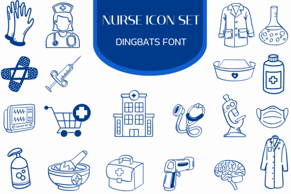 Nurse Icon Set: A Dingbats Font for Creative Projects