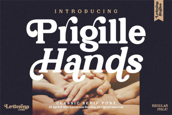 Prigille Hands: The Versatile Serif for Modern Designers