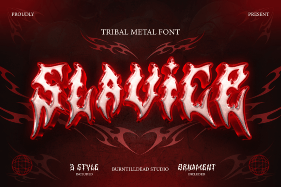 Slavice: A Tribal Metal Font for Fearless Design