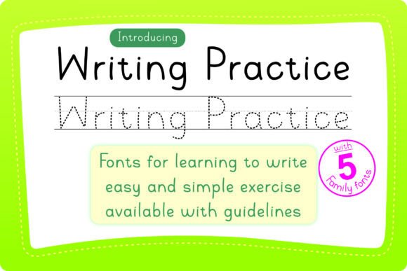 Writing Practice: A Handwritten Font for Creative Projects